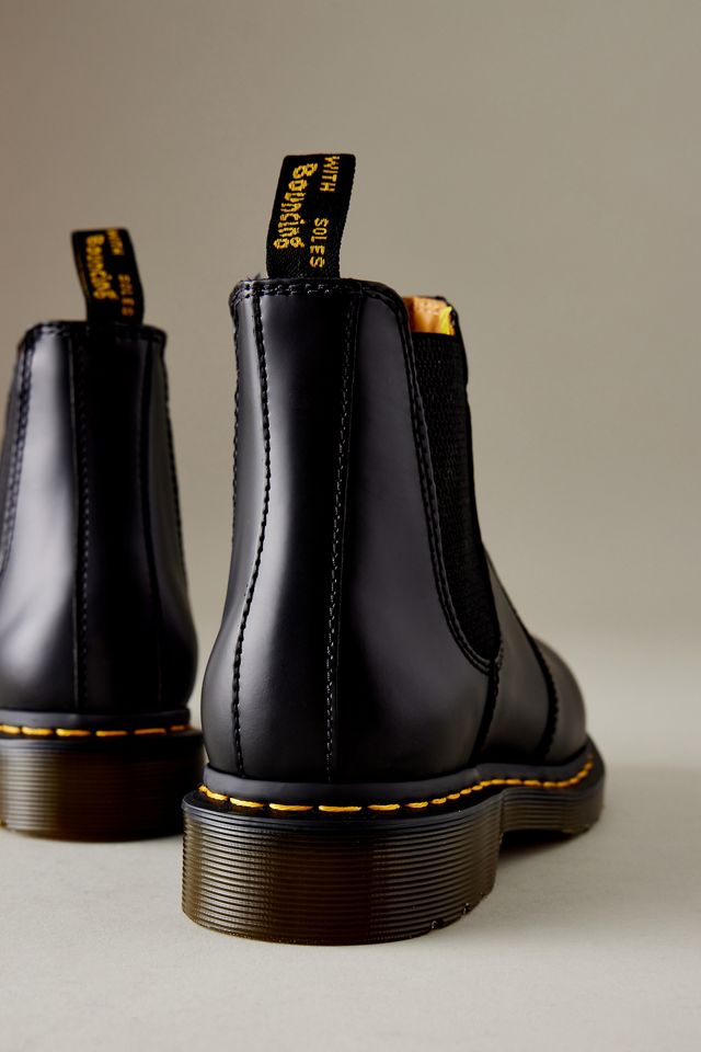 Dr. Martens 2976 Yellow-Stitch Smooth Leather Chelsea Boots ...