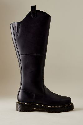 Shop Dr. Martens' Dr. Martens Amaayah Hi Knee Boots In Black