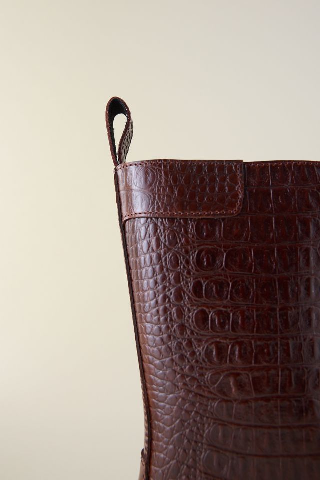 Dr. Martens Rejena Stiefel aus Leder mit Kroko-Prägung #1