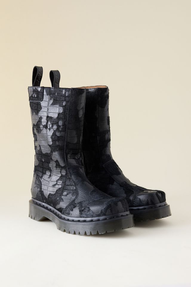 Dr. Martens Rejena Hair-On Croc Leather Boots #1