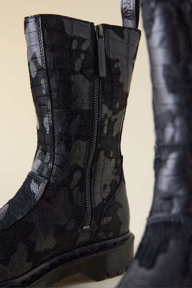 Dr. Martens Rejena Hair-On Croc Leather Boots #2