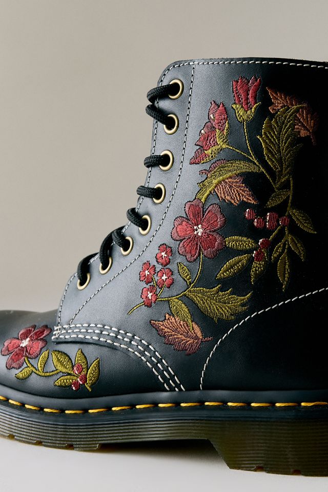 Botas de Cuero con Cordones Dr Martens 1460 Pascal Floral #4