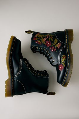 Botas de Cuero con Cordones Dr Martens 1460 Pascal Floral