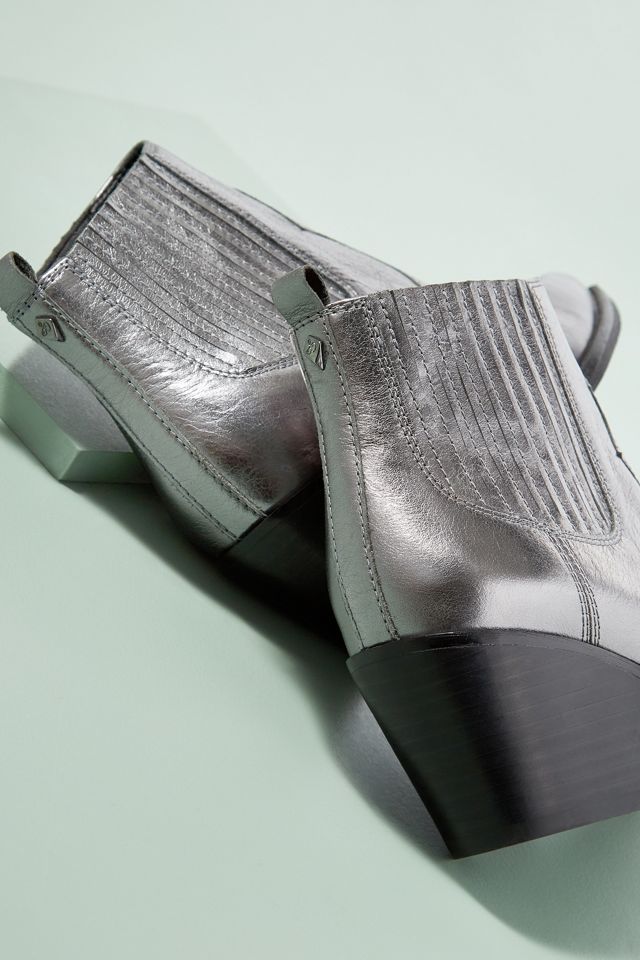 Sam Edelman Leder-Cowboystiefel in Metallic-Optik #3
