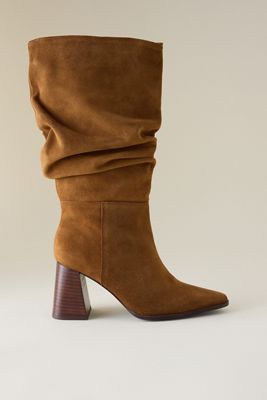 By Anthropologie Scrunch Suede Boots