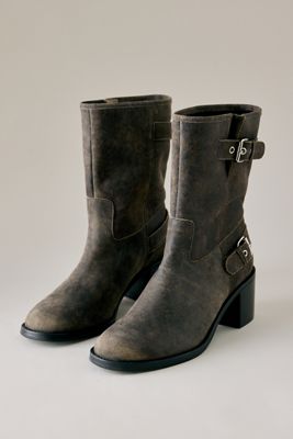 Bottines Moto à Boucles By Anthropologie
