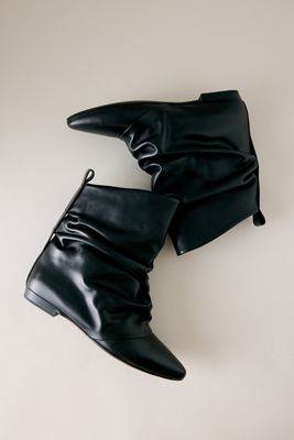 Bronx Kendr-a Fold Over Leather Ankle Boots