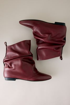 Bronx Kendr-a Fold Over Leather Ankle Boots