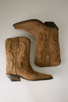 Stivali Western in Camoscio Chelsey Bronx