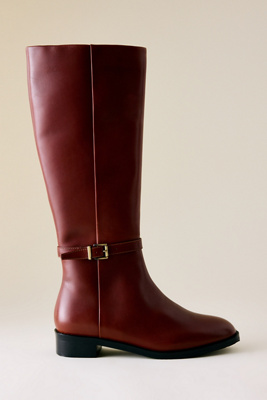 Maeve Women's Multicolor Buckle-Strap Riding Boots Size 39