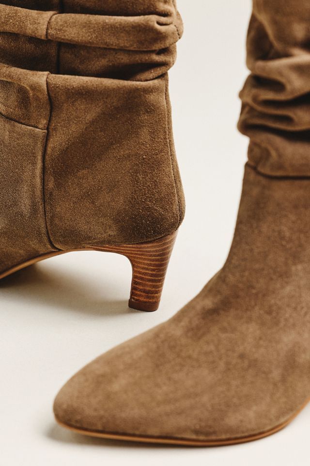 By Anthropologie Botas de Gamuza Fruncidas #2