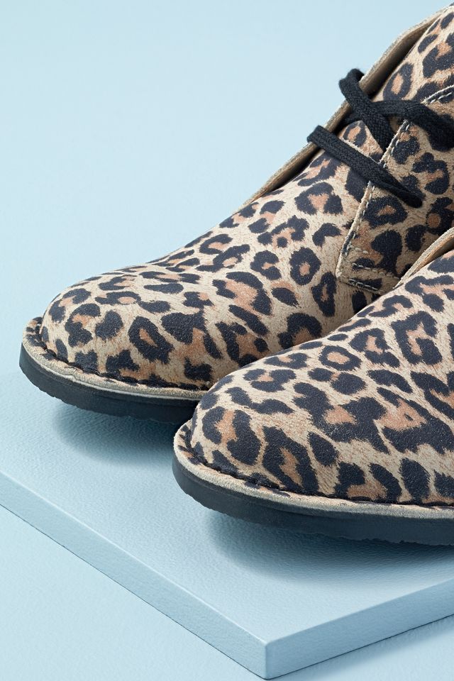Leopard-Print Suede Desert Boots #2