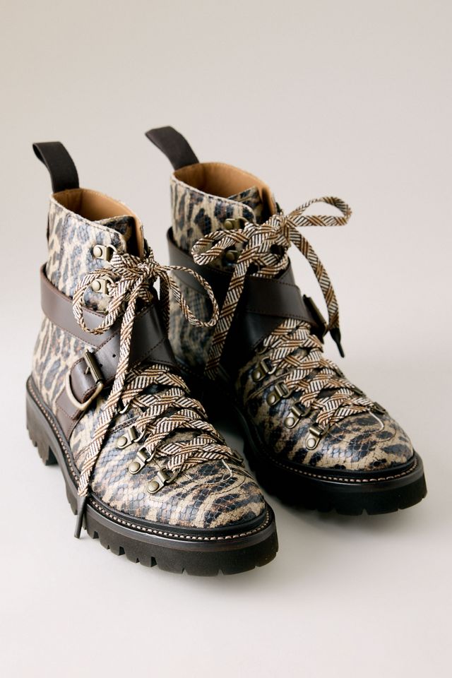 Grenson Nanette Snakeskin Hiker Boots #1