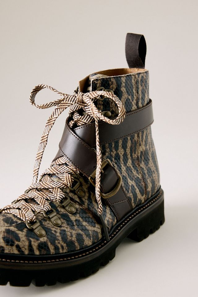 Grenson Nanette Snakeskin Hiker Boots #2