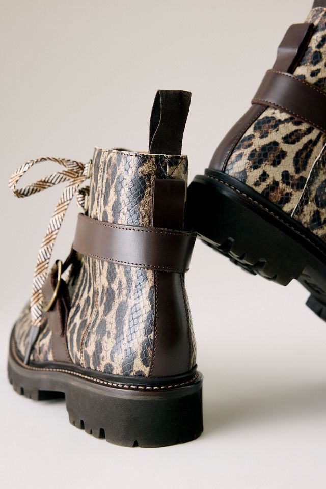 Grenson Nanette Snakeskin Hiker Boots #3