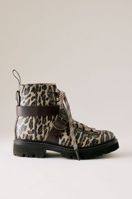 Grenson Nanette Snakeskin Hiker Boots