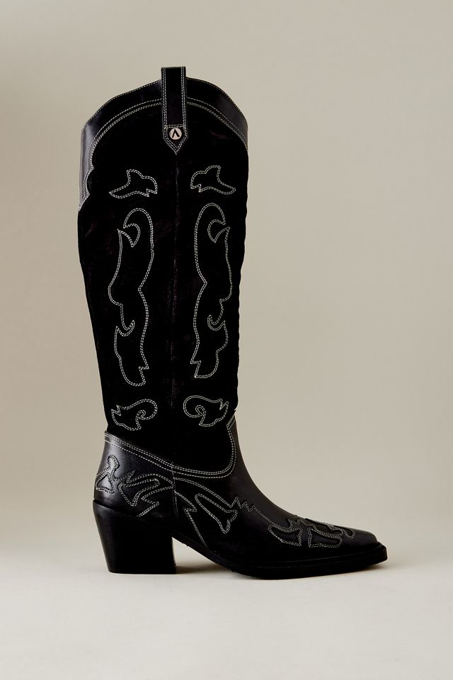 ASRA Kaja Leather Western Cowboy Boots Anthropologie UK