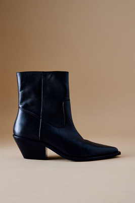 Shop By Anthropologie Metallic Ankle Western Boots In Black