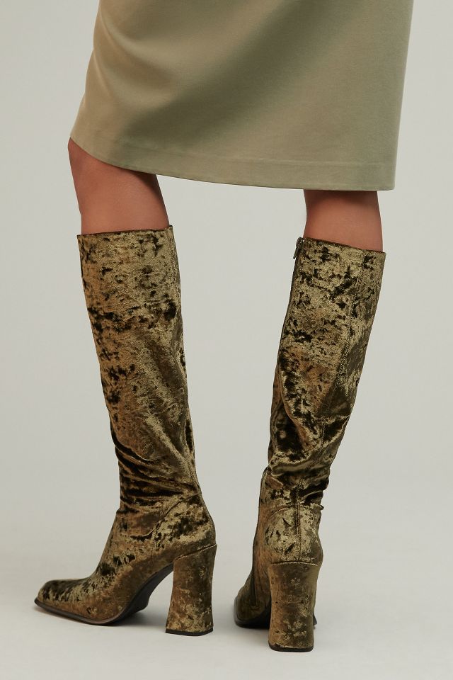 Jeffrey campbell hot sale velvet boots