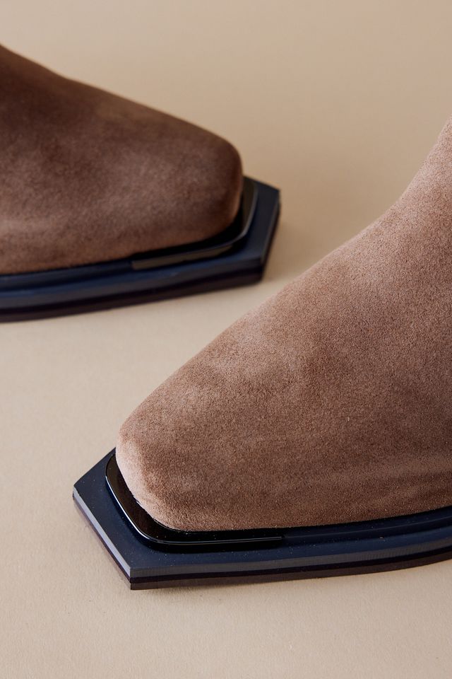 Suede Fringe Ankle Cowboy Boots  #3