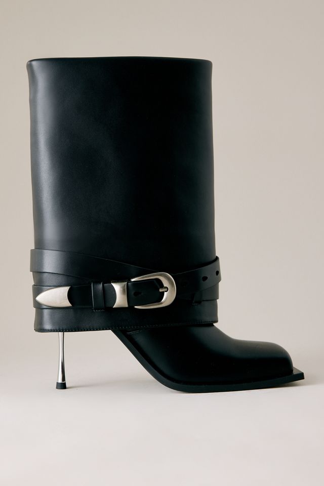 JW PEI Emilia Schnallen-Stiefel mit Absatz aus veganem Leder #3