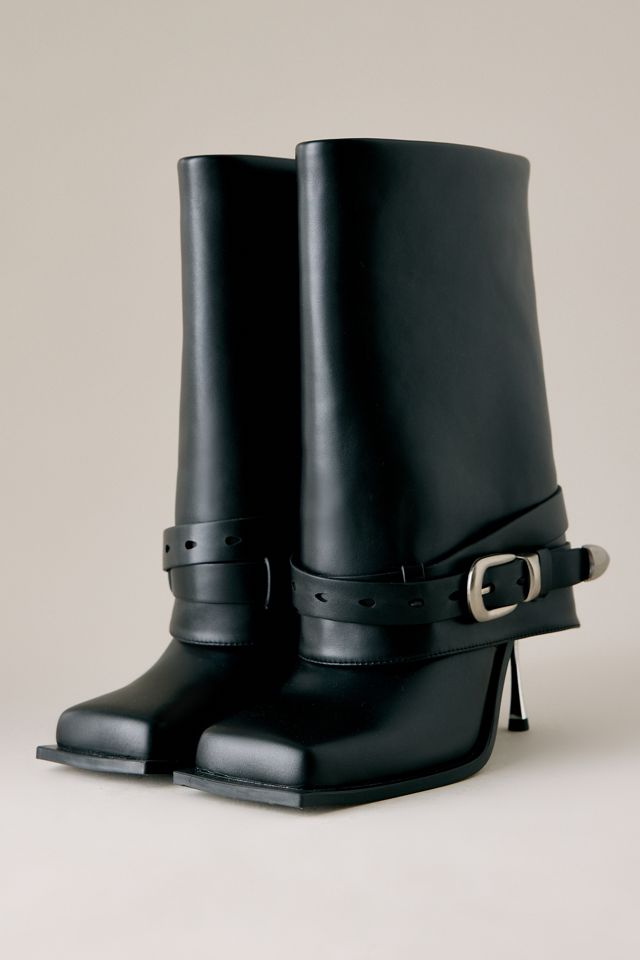 JW PEI Emilia Schnallen-Stiefel mit Absatz aus veganem Leder #4
