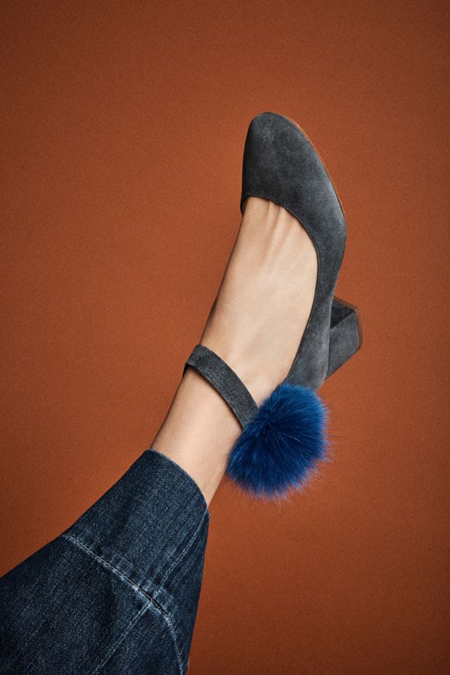 Cecelia New York Liv Pom Pom Block Tacones #1