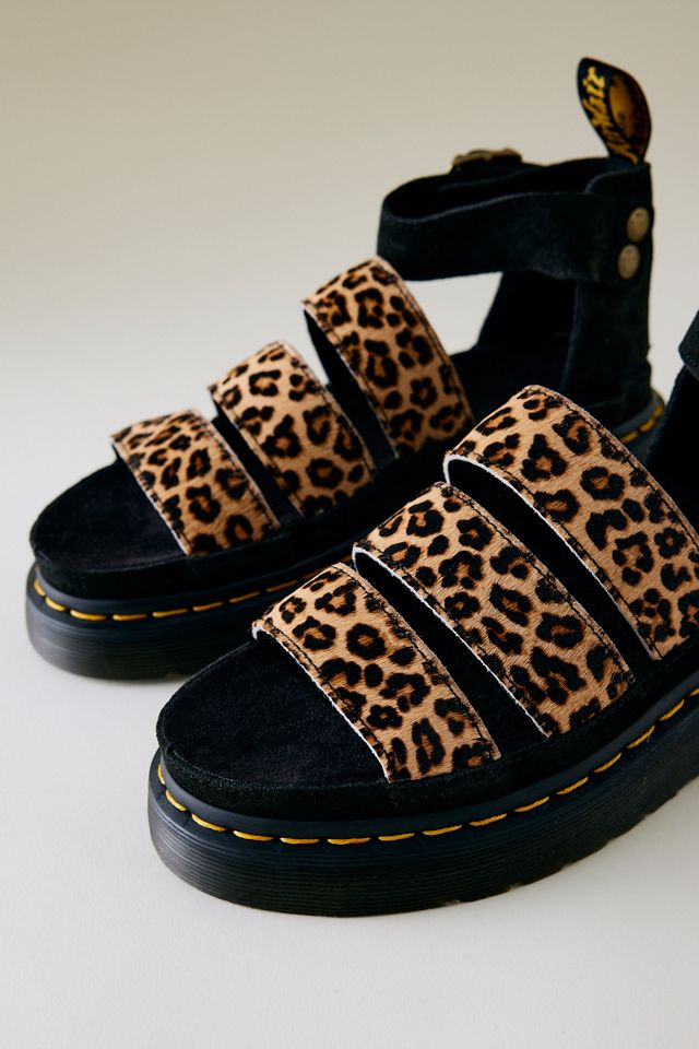 Dr. Martens Clarissa II Quad Leopard Leather Sandals #2