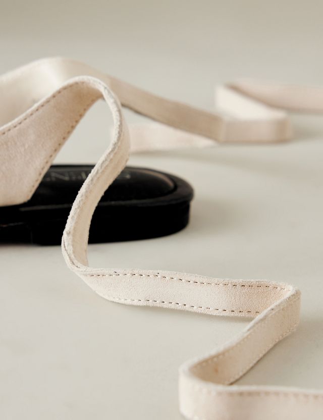 Silent D Suede Tie-Up Toe-Strap Sandals #3