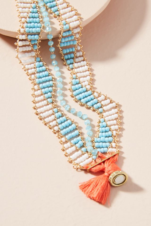 Zig Zag Beaded Bracelet #1