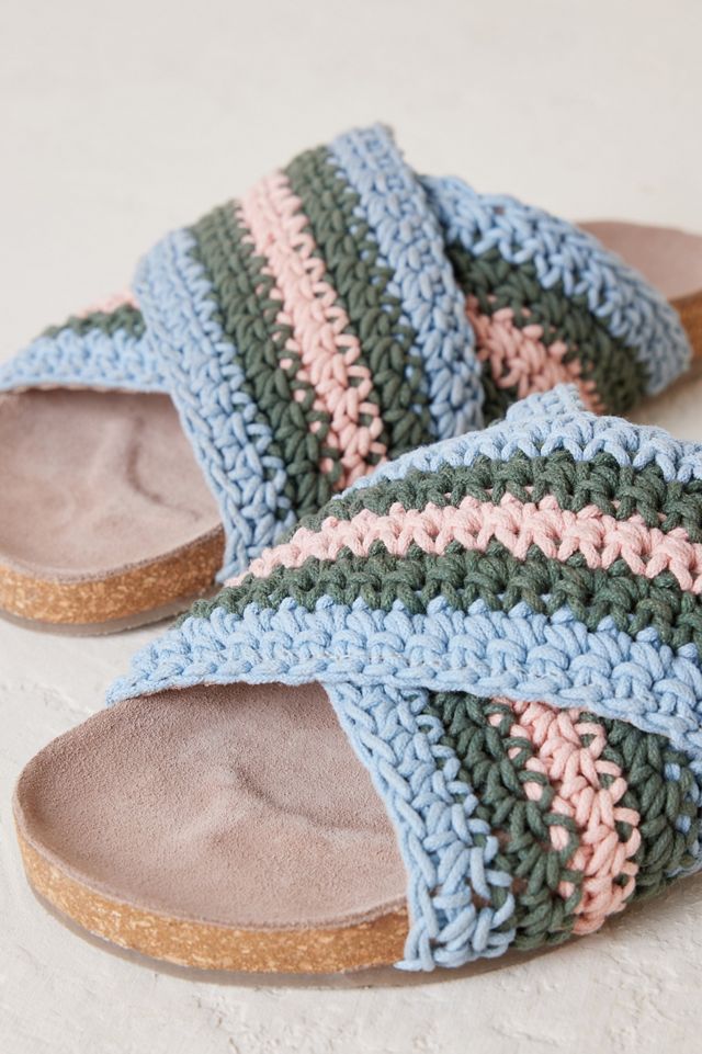 Sandales à lanières croisées crochetées #2