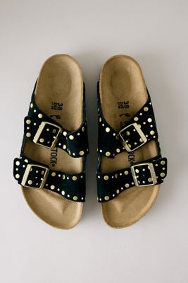 Birkenstock Arizona Rivet Suede Sandals