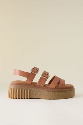 Clarks Evamar Leder-Sandalen mit Schnalle