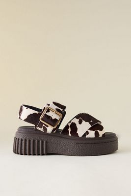 Sandalias Clarks Evamar Wish con Estampado de Vaca