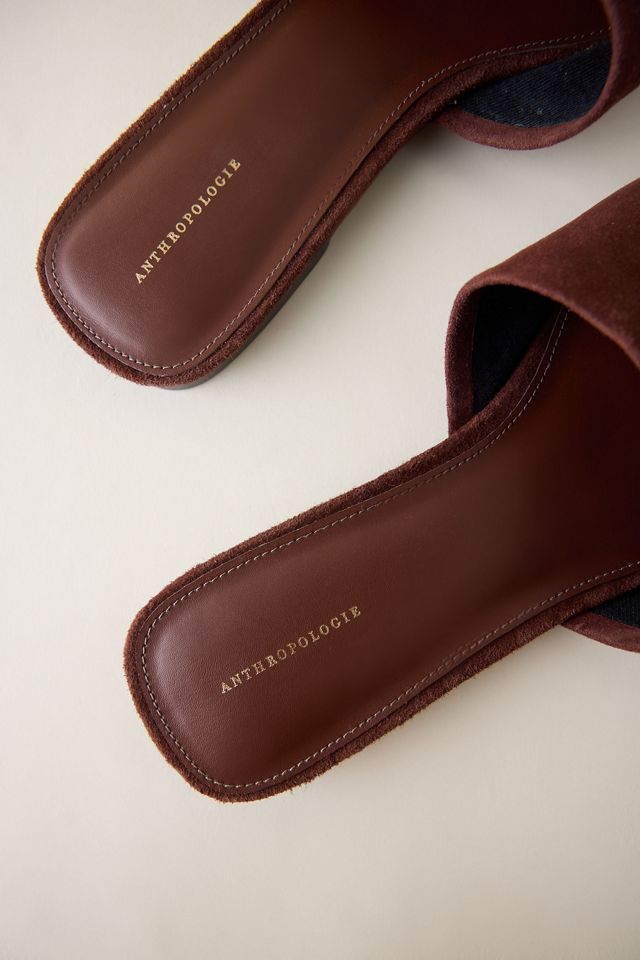 By Anthropologie Wildleder-Pantoletten-Sandalen #3
