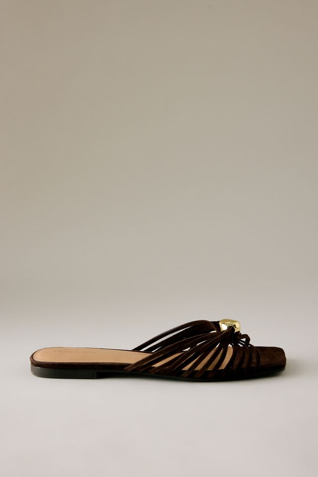 By Anthropologie Strappy Hardware Sandals #1
