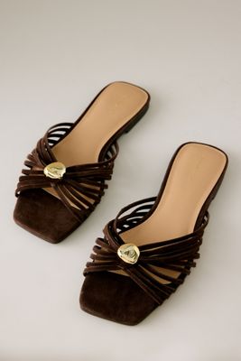 By Anthropologie Strappy Hardware Sandals