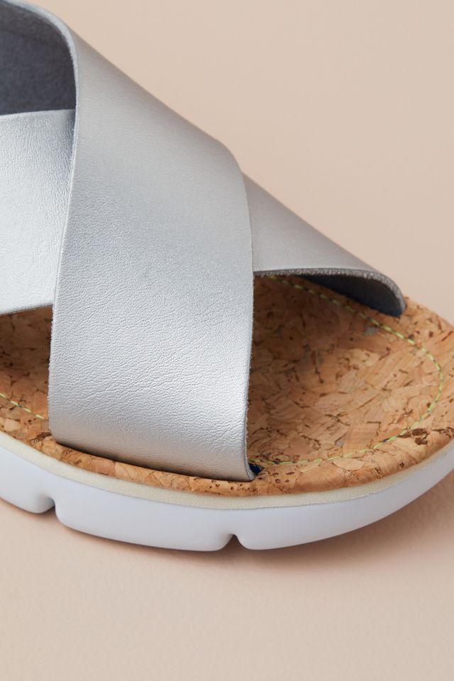 Camper Oruga Metallic Cross-Strap Sandals #3