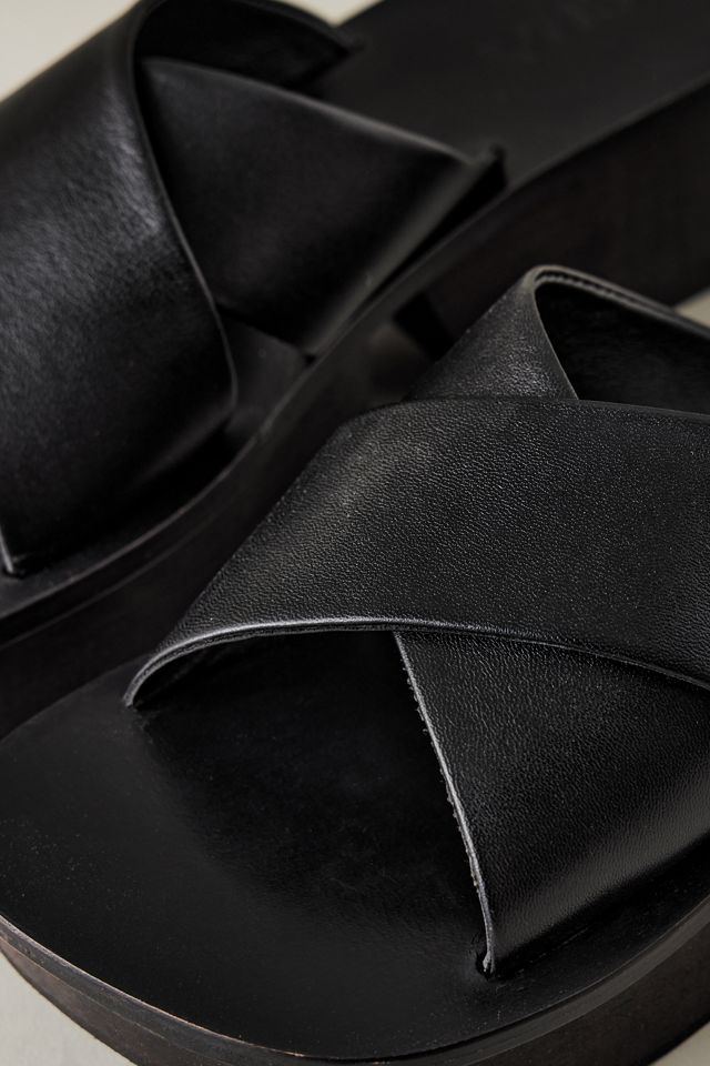 ASRA Moro Cross-Strap Platform Sandals #1
