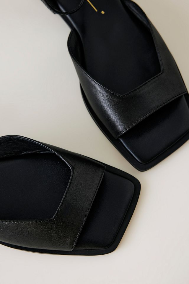 Intentionally Blank Dive Leather Square-Toe Sandals #1