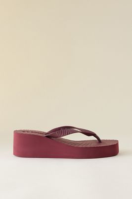 Sleepers Zulaufende Plateau-Flip-Flops
