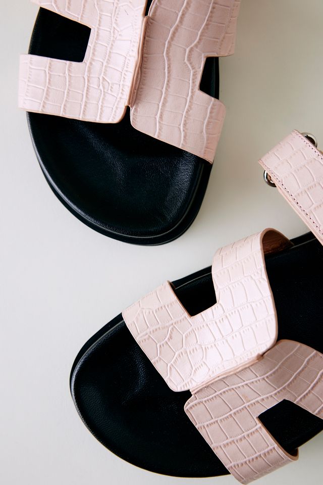 Bibi Lou Mindy Croc-Effect Slide Sandals  #1