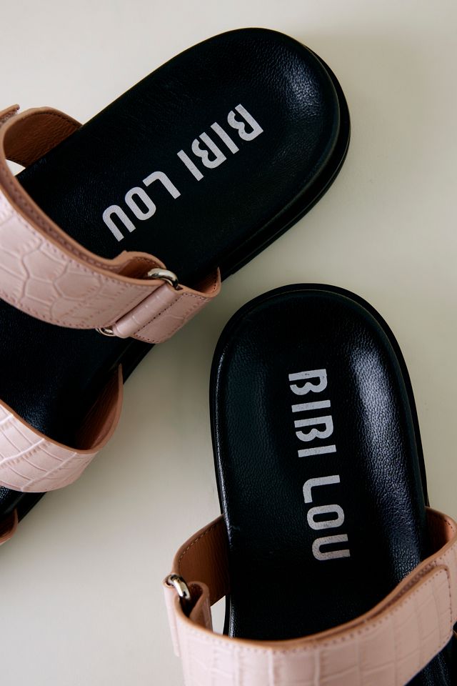 Bibi Lou Mindy Croc-Effect Slide Sandals  #2