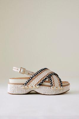 Kelsi Dagger Pace Raffia Platform Sandals