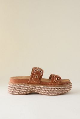 Kelsi Dagger Penny Platform Sandals In Brown