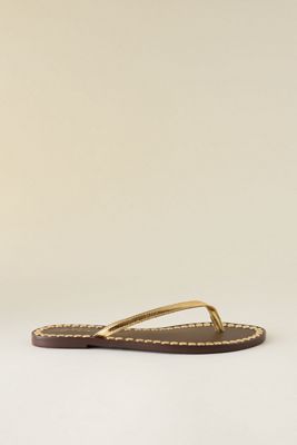 Tongs en cuir cloutées Vicenza