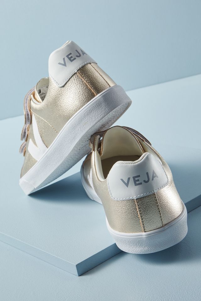 Veja 3 Lock Metallic Low Top Trainers Anthropologie UK