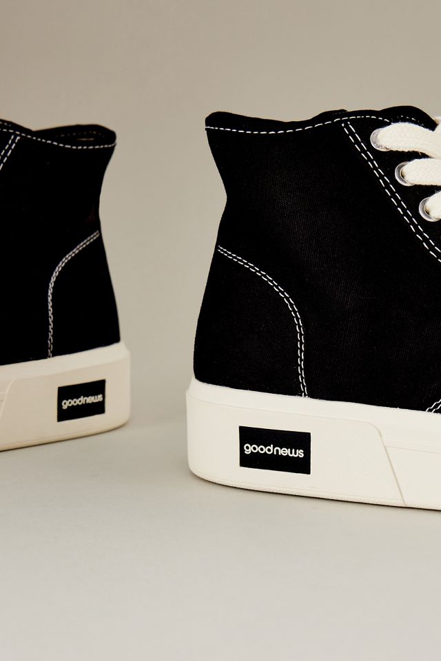 Good News Juice High-Top Organic Cotton Canvas Platform Trainers #2