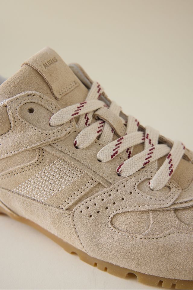 ALOHAS Tb.56 Suede Cream Leather Trainers #1