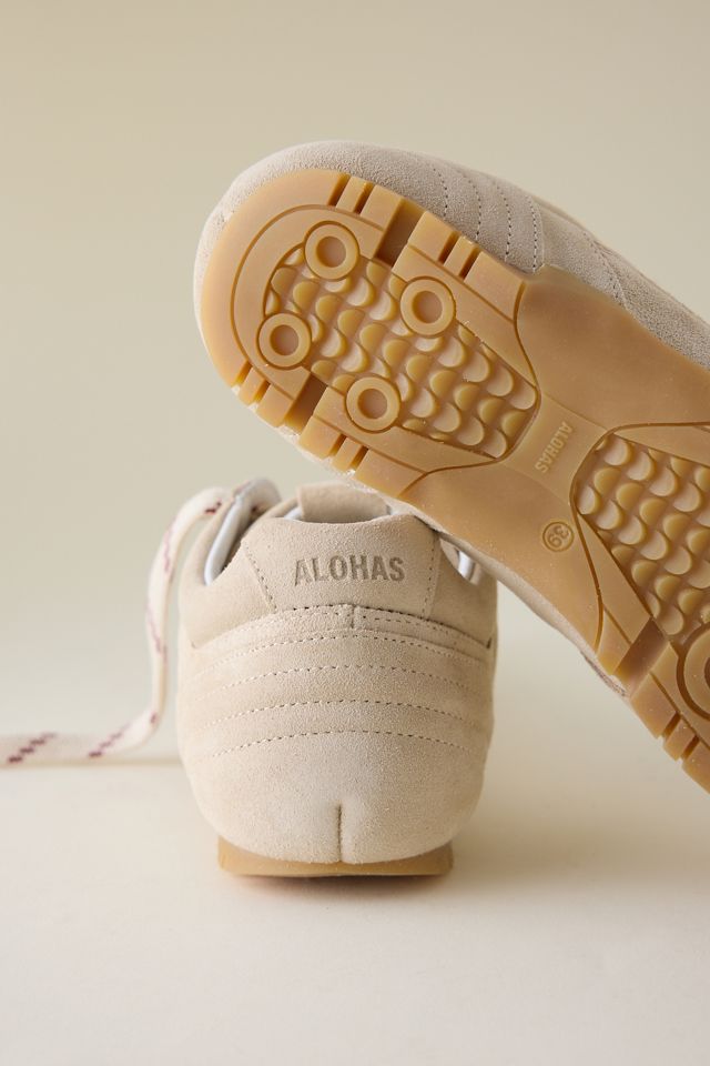 ALOHAS Tb.56 Suede Cream Leather Trainers #3